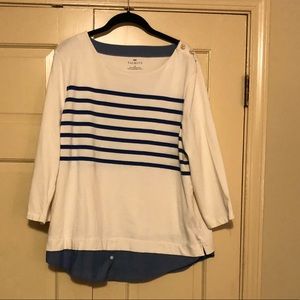 Talbots cotton top, size XL